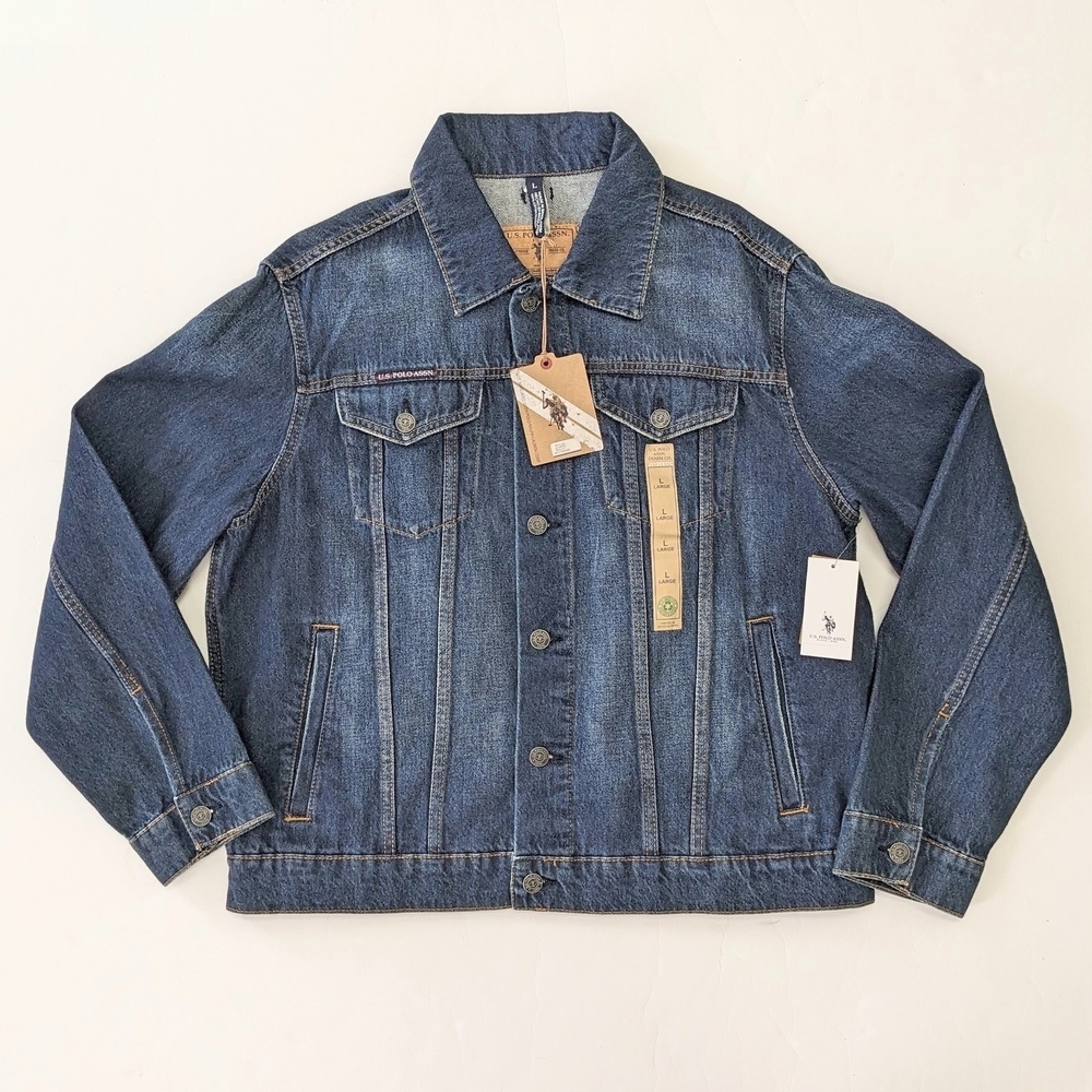 Trendy Blue Men’s US POLO ASSN Denim Jacket